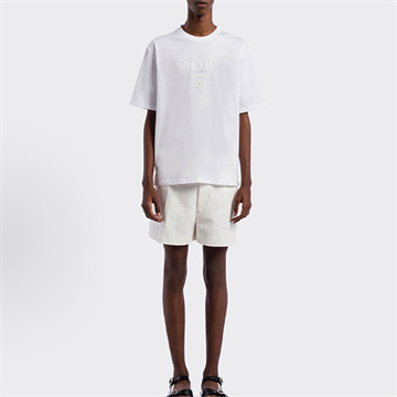 9a+ quality prada debossed logo crew neck cotton t-shirt